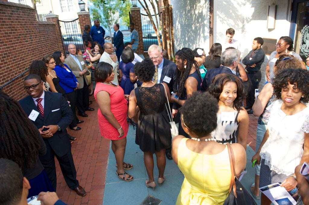 black house reception and dedication outside the backyard of the Black house