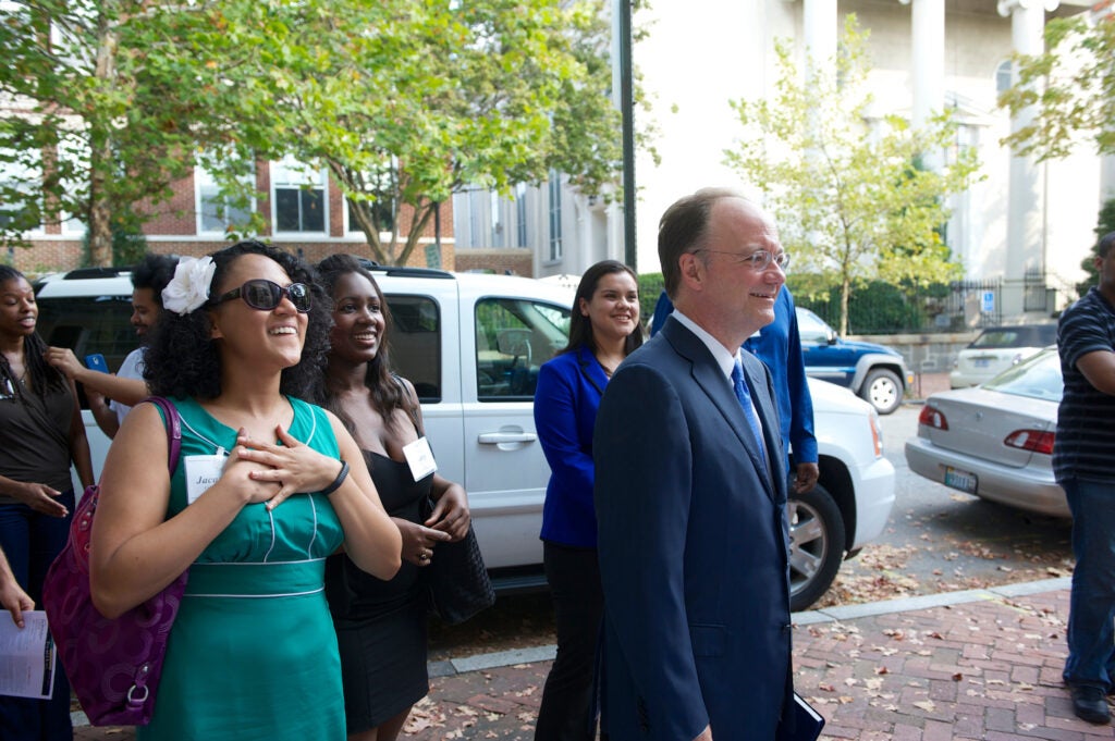 black house reception and dedication President DeGioia 