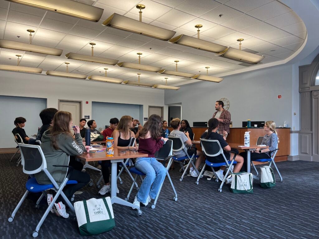 Workshop with Cawley Career Center focusing on career discernment 